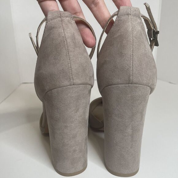 ASOS Penalty Pointed High Heels Block Heel Gray Size 5 Read Description - Picture 7 of 12